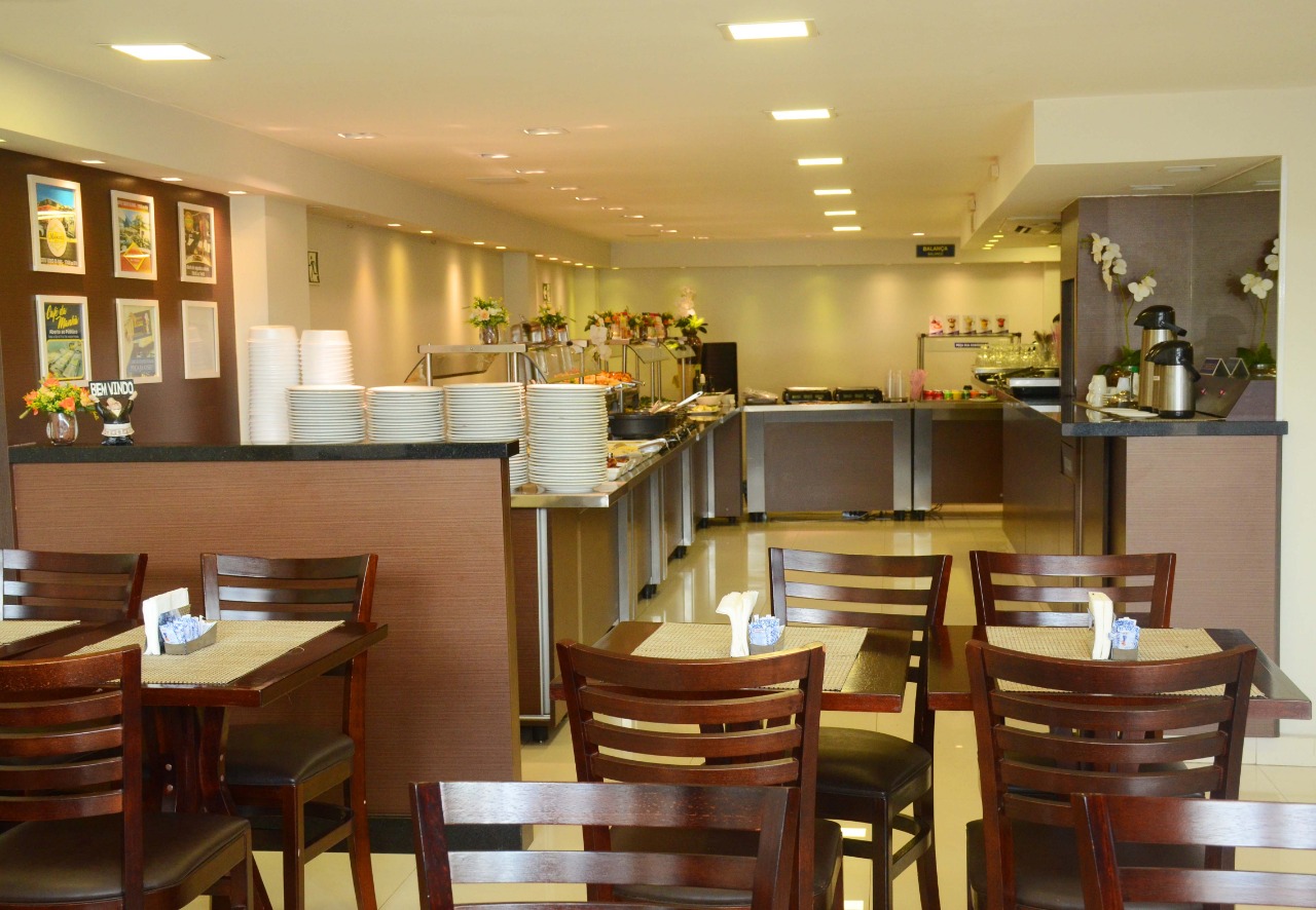 Café da manhã num ambiente super especial